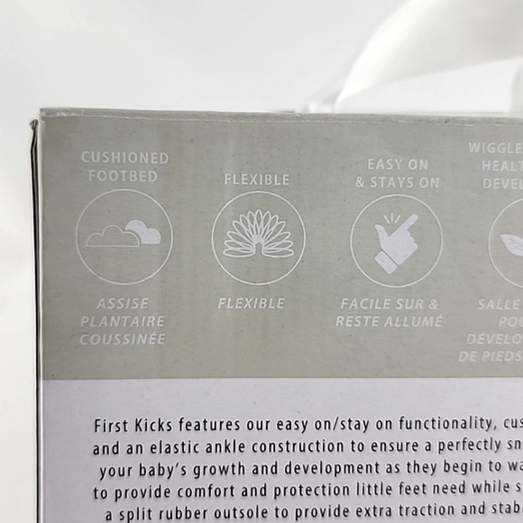 Robeez First Kicks Shoes Soft Brown Premium Leather Baby Navy Plaid Sz 0-3 Month - Picture 14 of 15